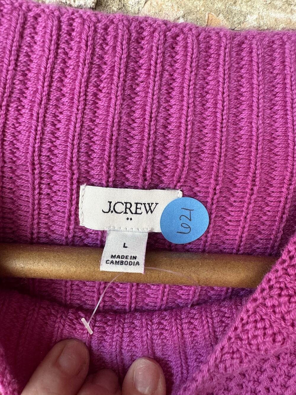 J Crew Sweater Purple Size L